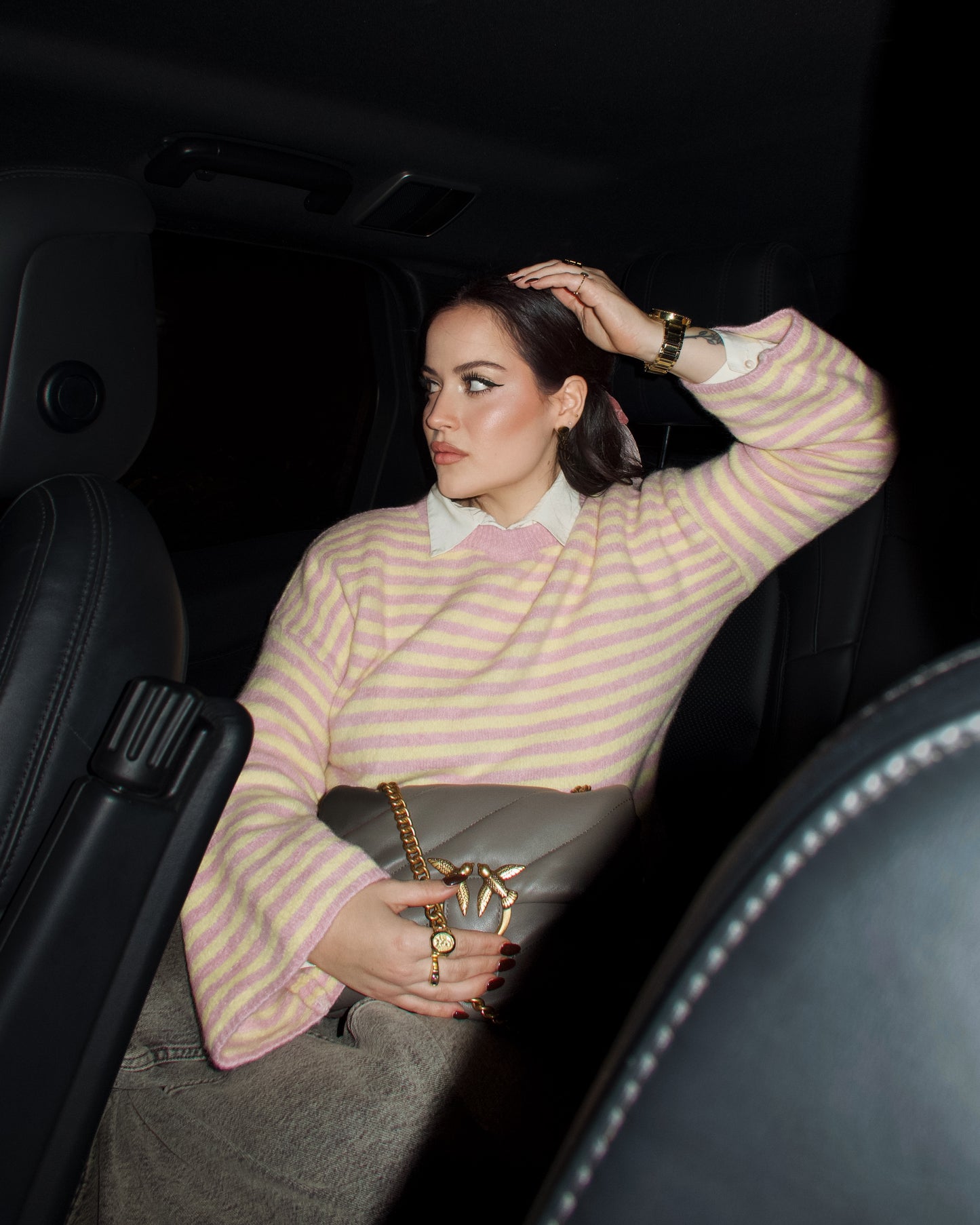 Maglione dolce riga winter